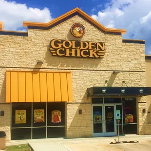 the front of the restaurant