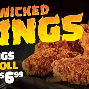 chicken wings and fried chicken