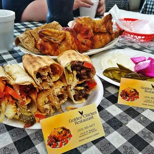 Saturday Fun first time a Whole Chicken 3 Shawarma Beef, Chicken n Sujuk w a Big Bowl of Lentils Soup Delicious