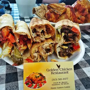 Three Shawarma Beef, Chicken n Sujuk Wonderful