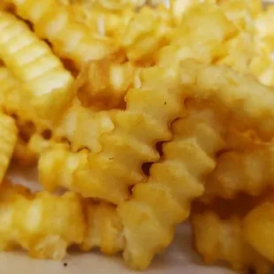 french fries on a white plate