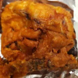 It's a beer battered style of fried chicken