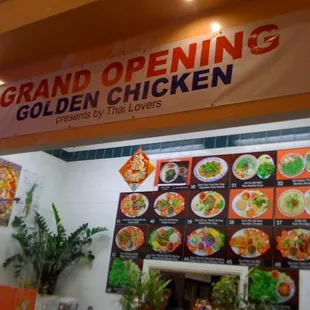 Store front. Its not a grand opening. The signs been there for a while.