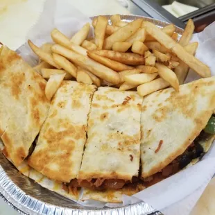 Our new falafel quesadilla