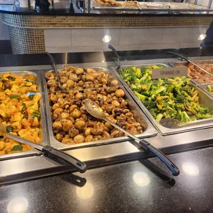 a variety of food items