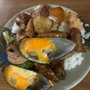 food, oysters and mussels