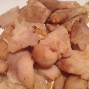 The chicken they mix into their chicken fried rice. It's rubber. It might kill you.