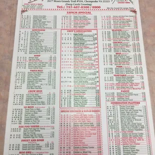 Here is the menu as of 12Jul2017