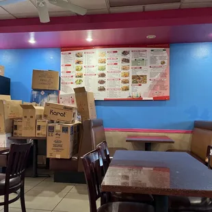 interior, sushi and sashimi