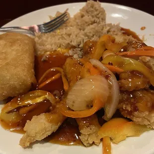 C. General Tso Chicken Plate