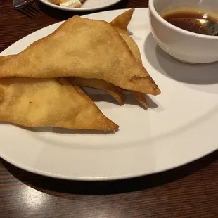 Crabmeat Rangoon appetizer