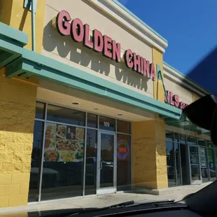 the front of the restaurant