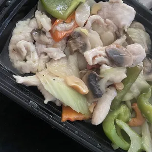 "Cashew" chicken.