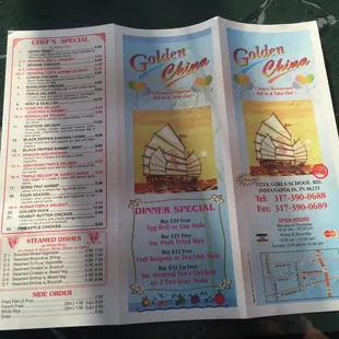 Updated menu and prices