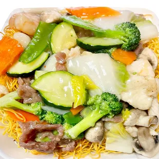 Hongkong Style Crispy Noodle