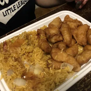 Sweet and Sour Chicken Dinner combo