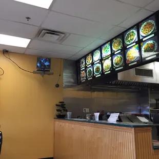 Menu board and surveillance screen/system