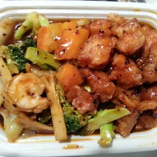 Dragon and Phoenix chef special. Not exactly jumbo shrimp