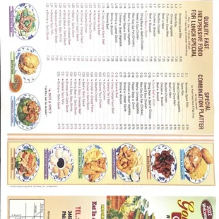 Updated menu for our customers!