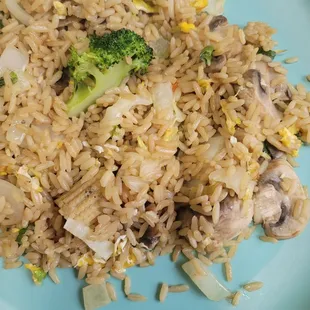 Fried rice that I asked for to be plain with nothing added.