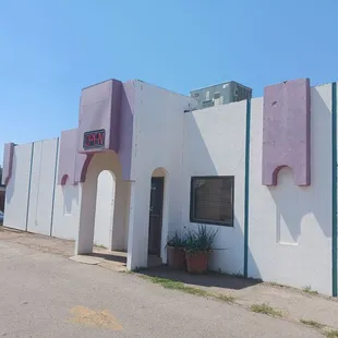 the outside of the building