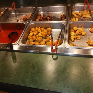 a variety of food items