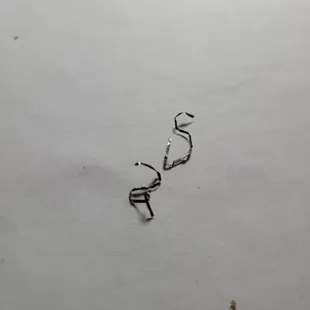 a drawing of a man holding a kite