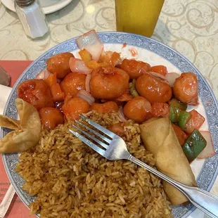 9. Sweet and Sour Chicken Lunch Combo