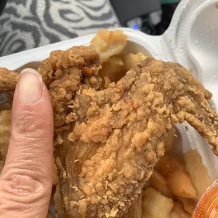 The chicken wings were extremely smaller than usual. They try to charge me extra for mambo sauce.