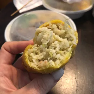 Meatless egg rolls