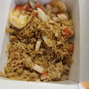 Soft brown rice:(  Not fried rice with eggs, and spring onions