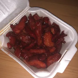 Boneless spare ribs. Very tasty.