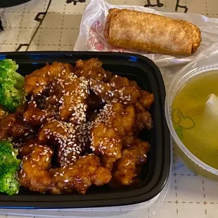 Dinner sesame chicken