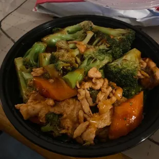 Chicken and broccoli