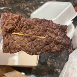 Leather cho cho beef