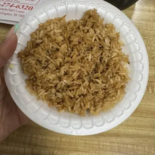 Supposed to be fried rice with egg