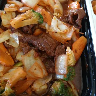 Drenched in red dye and water. No flavor