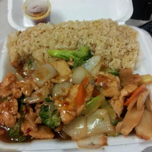 Broccoli chicken spicey