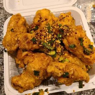 Salt and pepper chicken wings