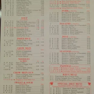 Menu part 1