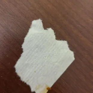 Glass I spit out after crunching on it