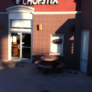 outside