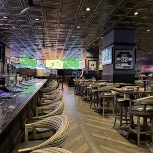 Bar area and part of restaurant.