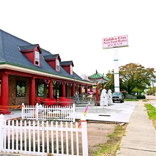 outside