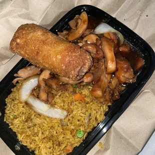 Bourbon Chicken Dinner Combination