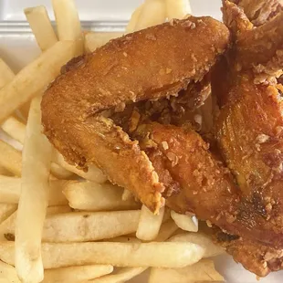 Wings French fries