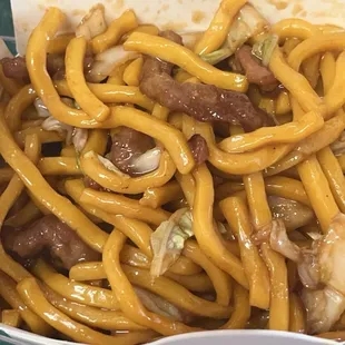 Beef lomein