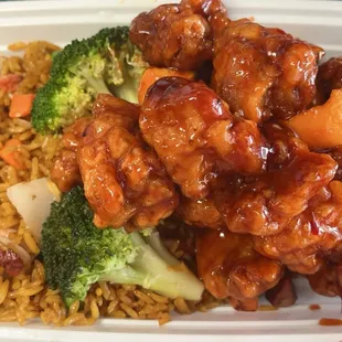 Orange chicken comb