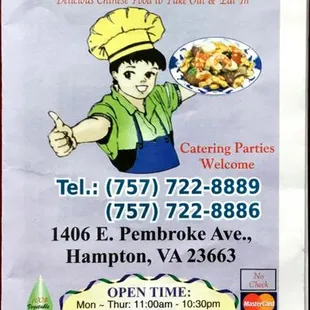 Menu pg. 1