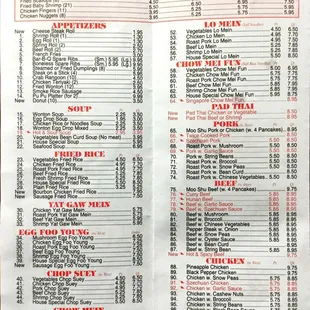 Menu pg. 2 &amp; 3